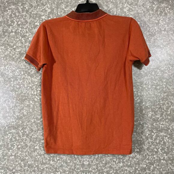 US Polo Assn Orange Embroidered Logo Polo Shirt - Kid's Medium - Short Sleeves - Picture 6 of 6